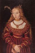 Lucas Cranach the Elder Portrat der Prinzessin Sibylle von Cleve als Braut oil painting on canvas